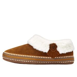 Ariat Brown Slippers with Soft White Lining